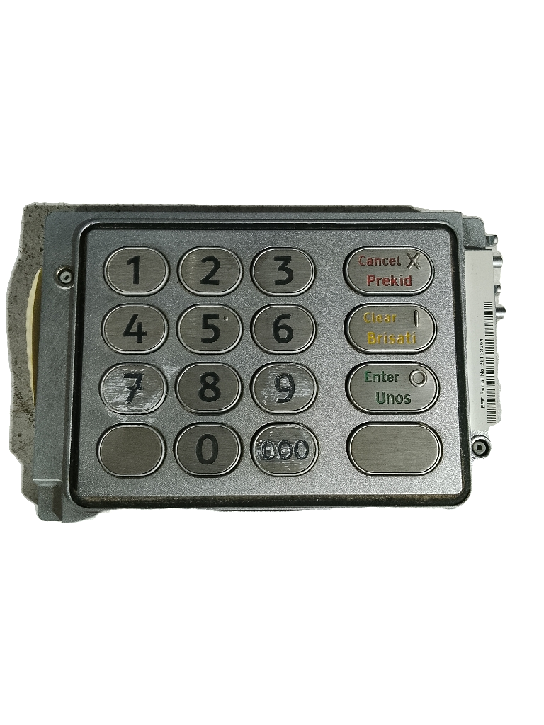 NCR 6628 EPP Keypad USB; Serial Recessed - Image 1