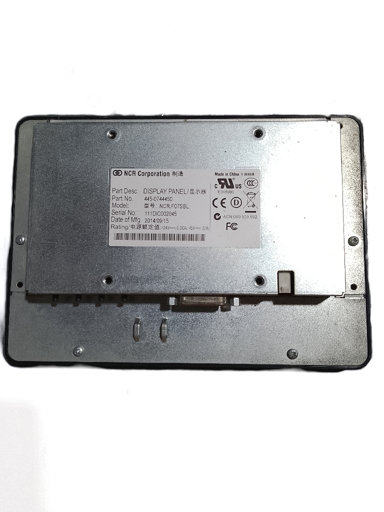 NCR 6627 Screen (Panel) 13 in Silver Metal - Image 2