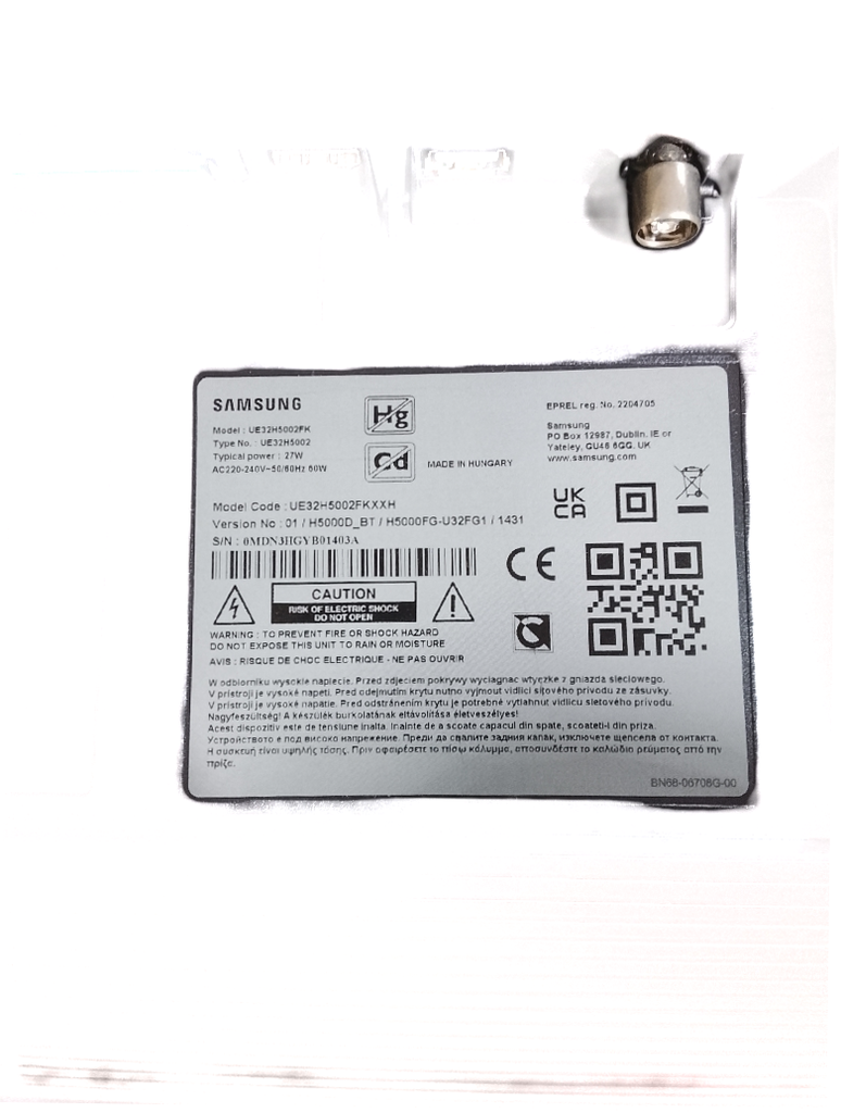 Samsung UE32H5002FK TVs 32.0 HDMI; USB VESA 200x100 1920x1080 Black Plastic - Image 1