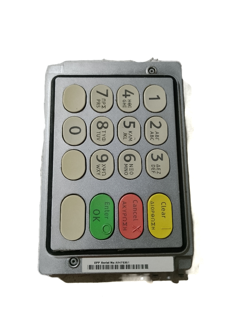 NCR 6626 EPP Keypad USB Verifone Silver Metal - Image 2