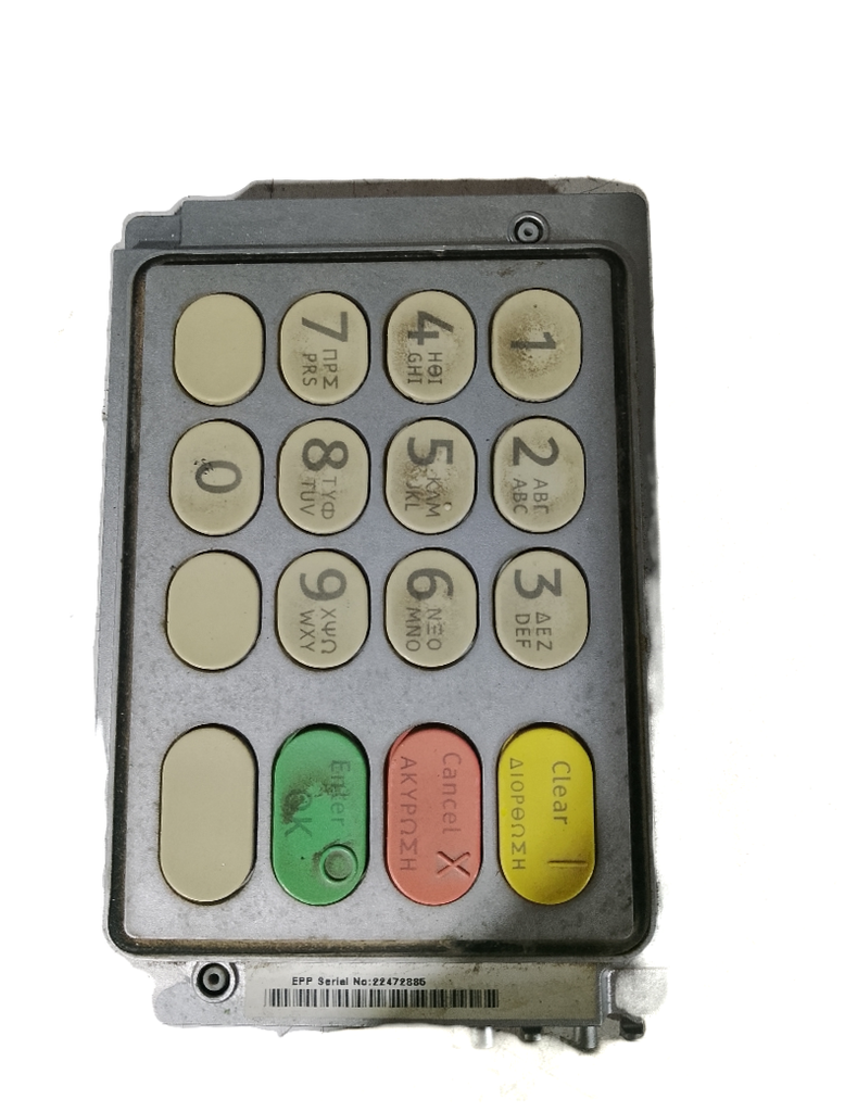NCR 6626 EPP Keypad USB VERIFONE Silver Metal, Plastic - Image 3