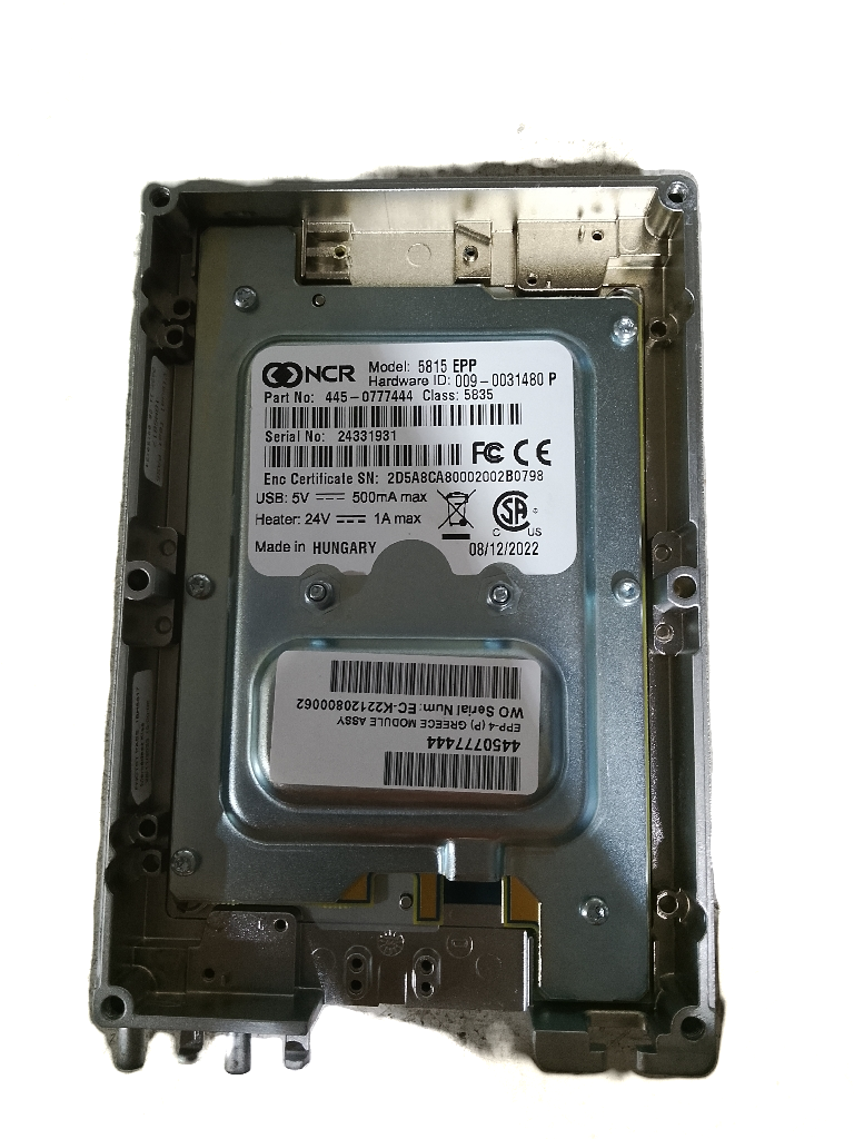 NCR 6626 EPP Keypad USB VERIFONE Silver Metal, Plastic - Image 2