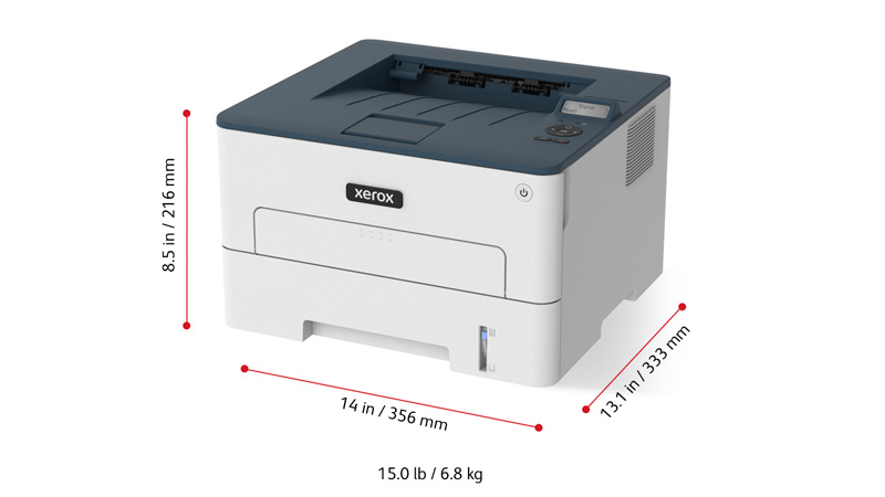 Xerox B230 Used A 2021 Ethernet <25K Pages A4 A5 B5 B/W Laser-Printer UNL