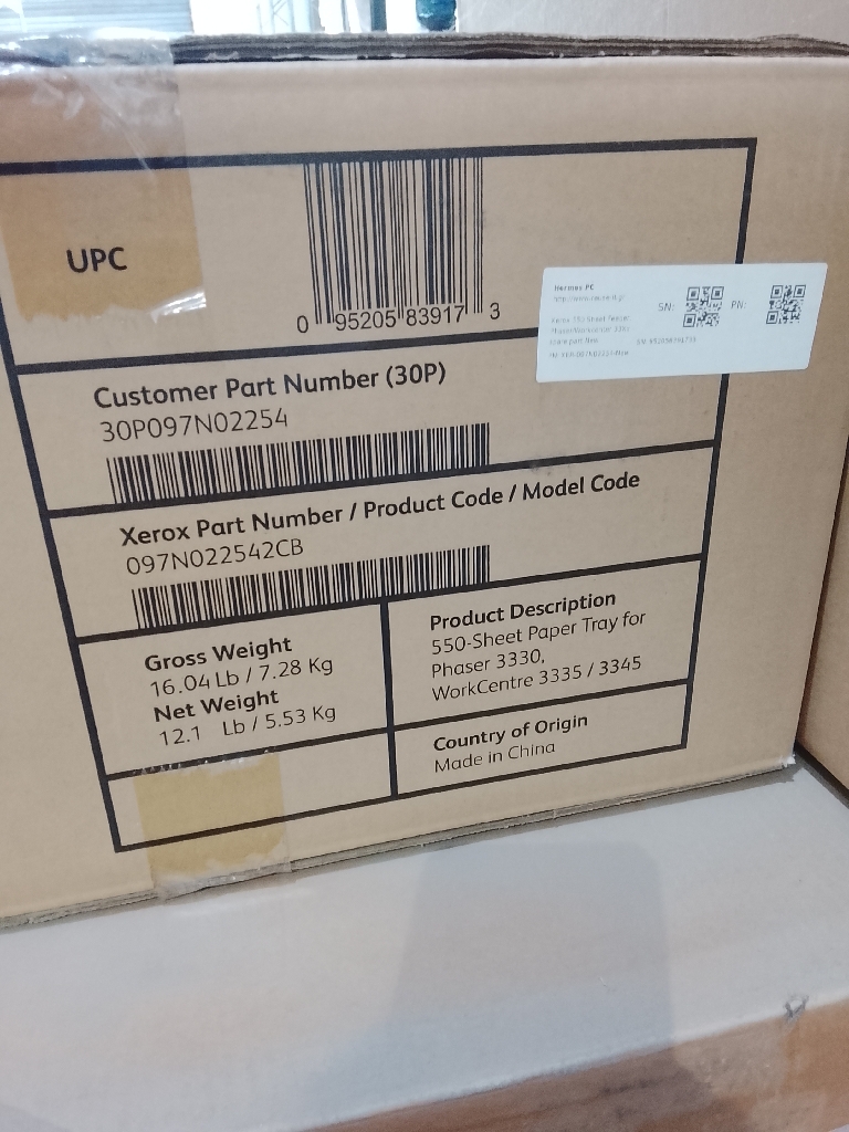 Xerox 550-Sheet Paper Tray Other Printer Parts NEW