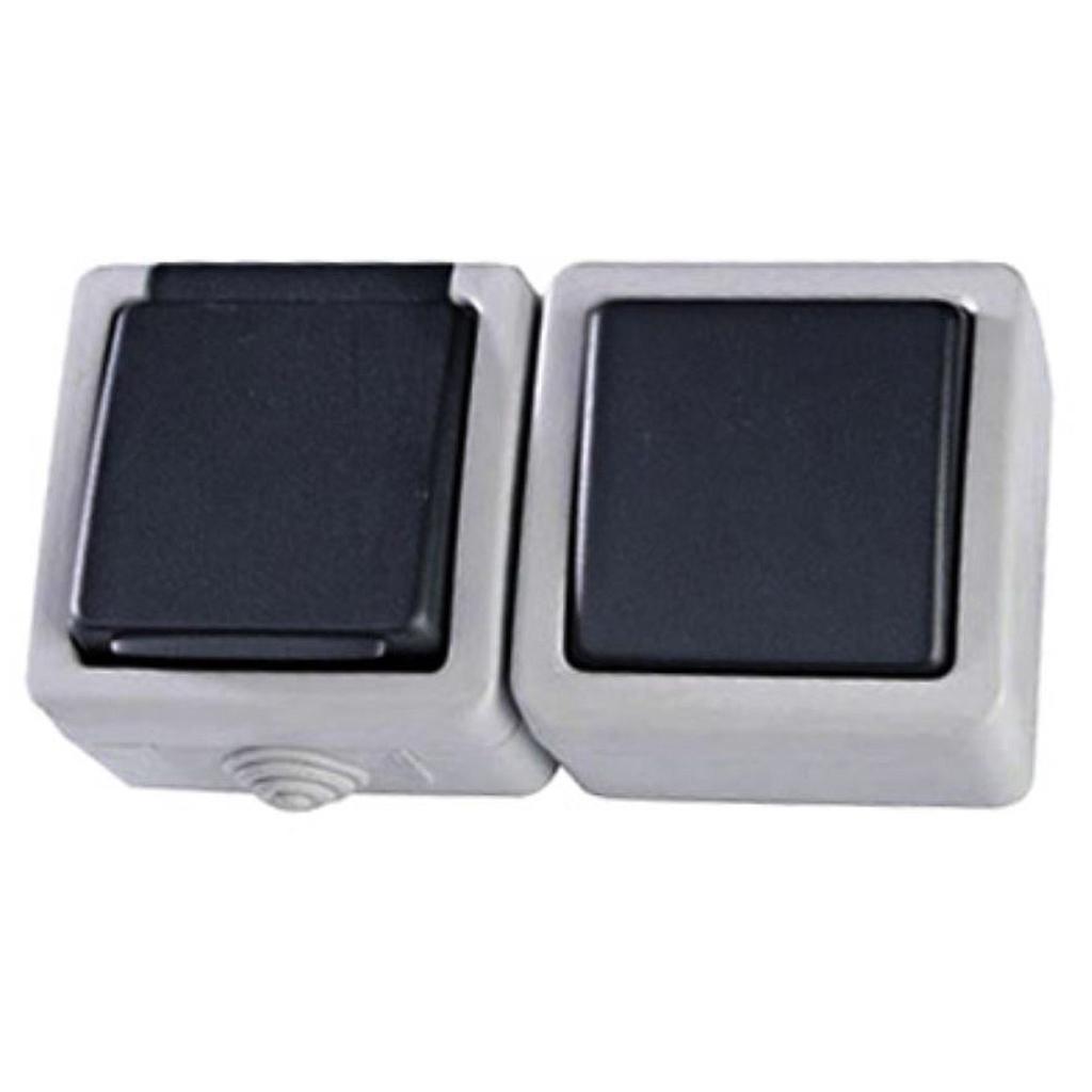 Socket Switch China New Surface  Mounte 1 Gang Switch &1 Schuko Socket