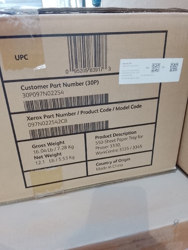 Xerox 550-Sheet Paper Tray Other Printer Parts NEW